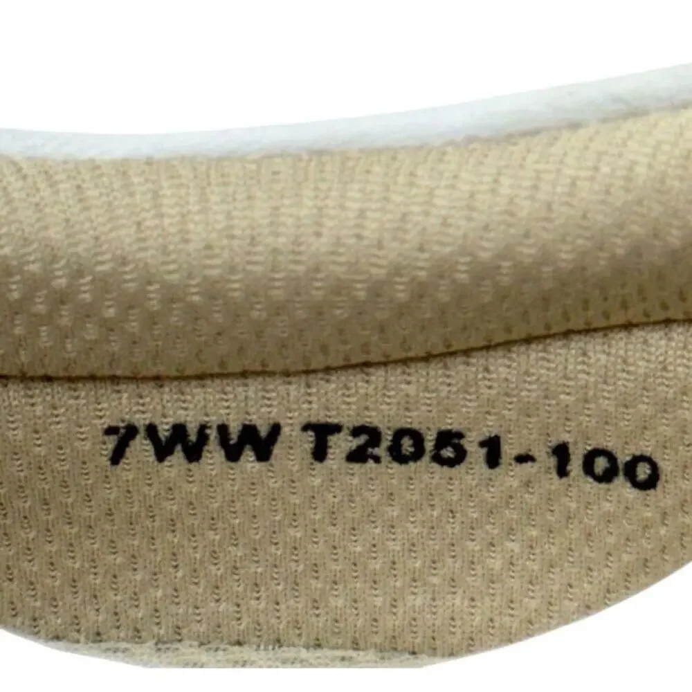 Trotters Sneaker Womens Size 7W Wide White‎ Leather Lace Up Shoes